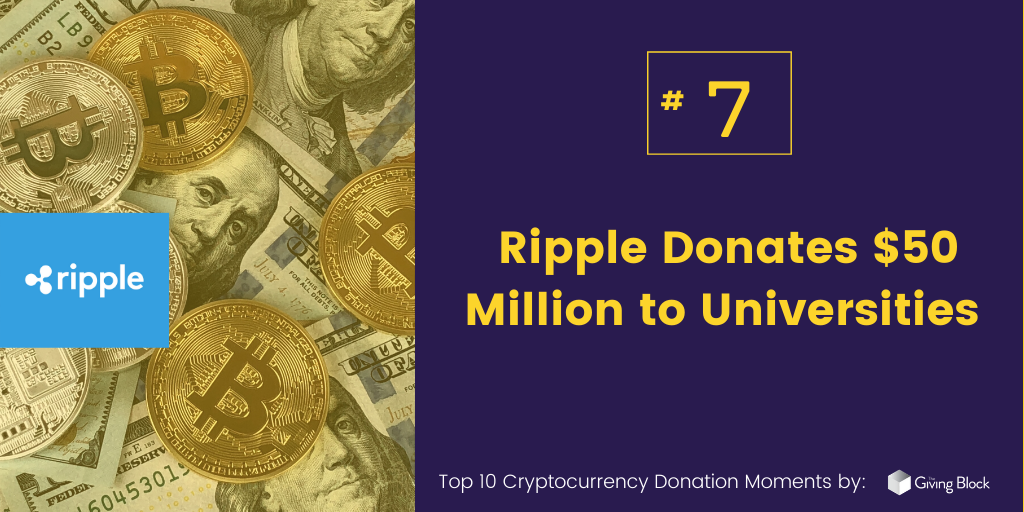 Ripple donates $50 million to universities | The Giving Block