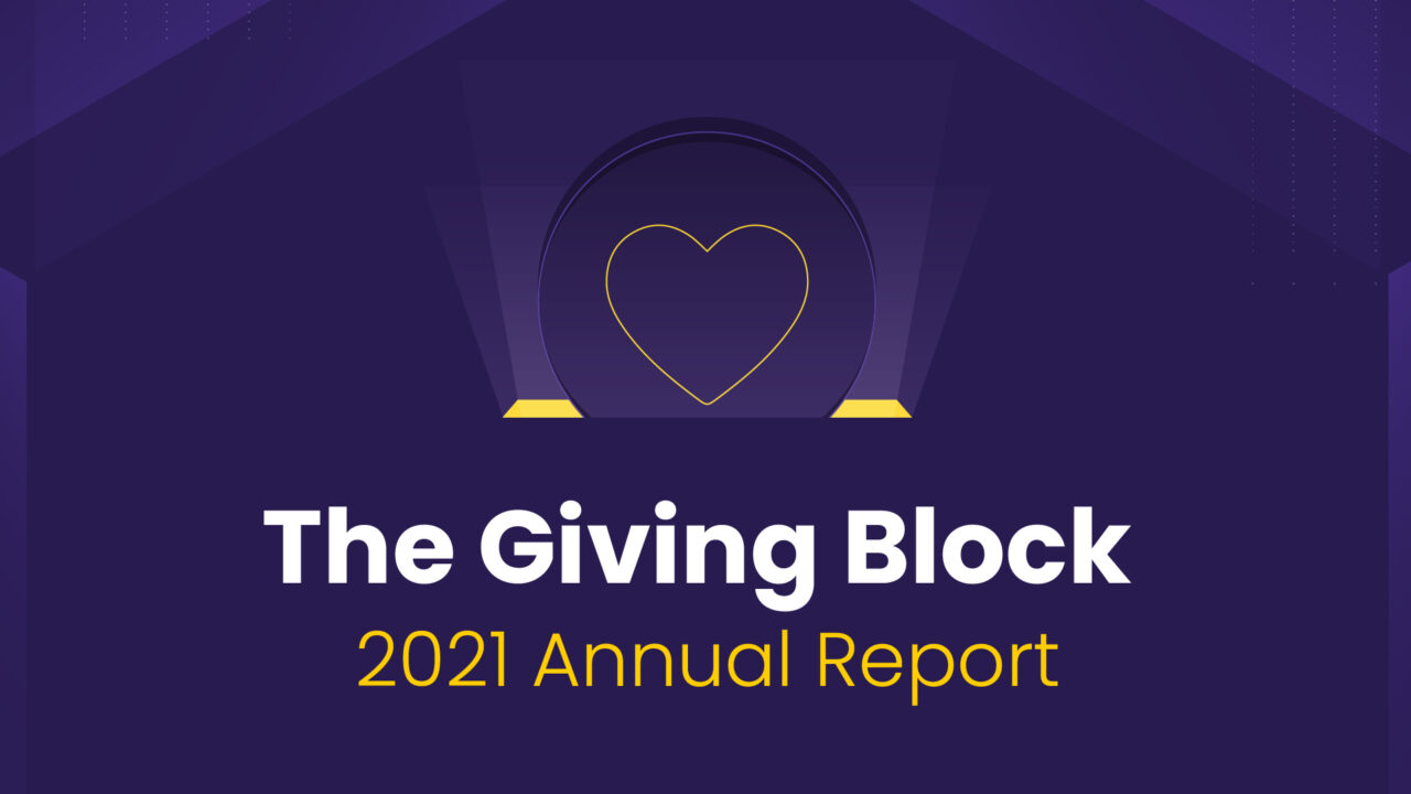 Cover The Giving Block 2021 Annual Report 1280x720 