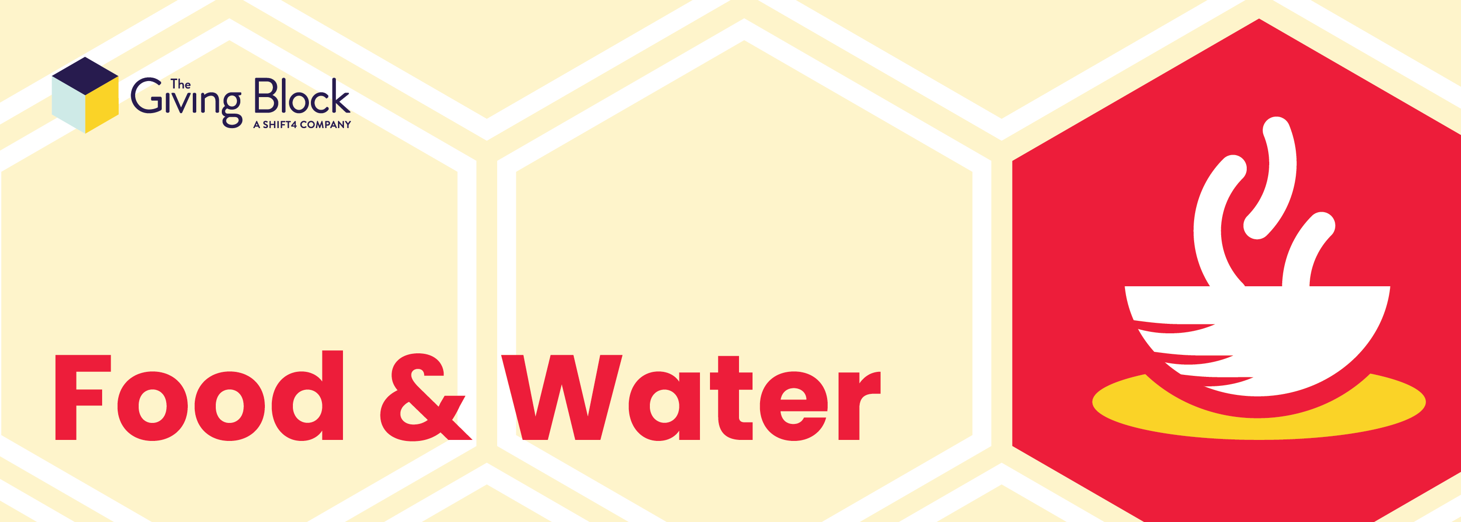 Header - Food Water | The Giving Block