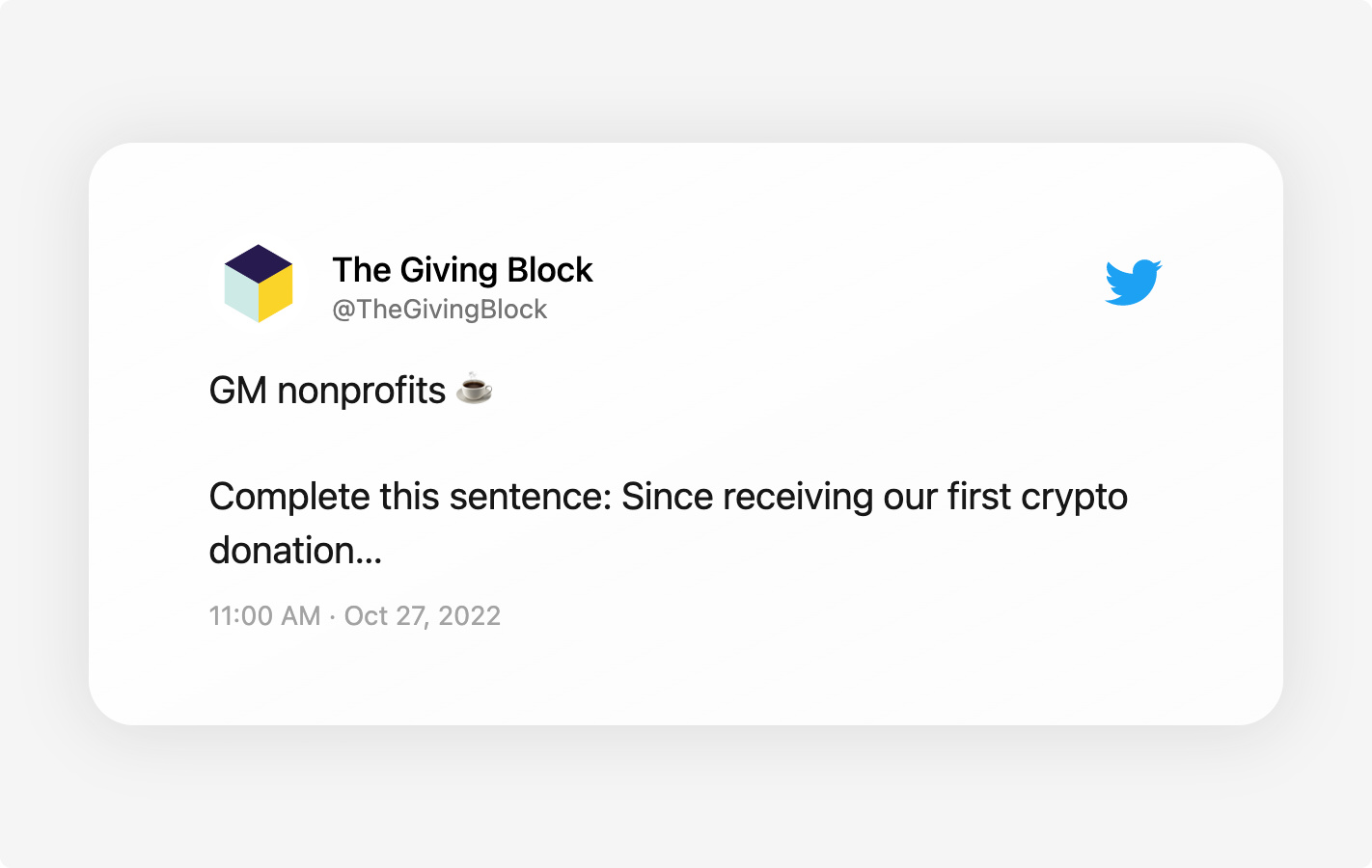 a twitter - Nonprofits Are Sharing How They Use Their Crypto Donations | The Giving Block