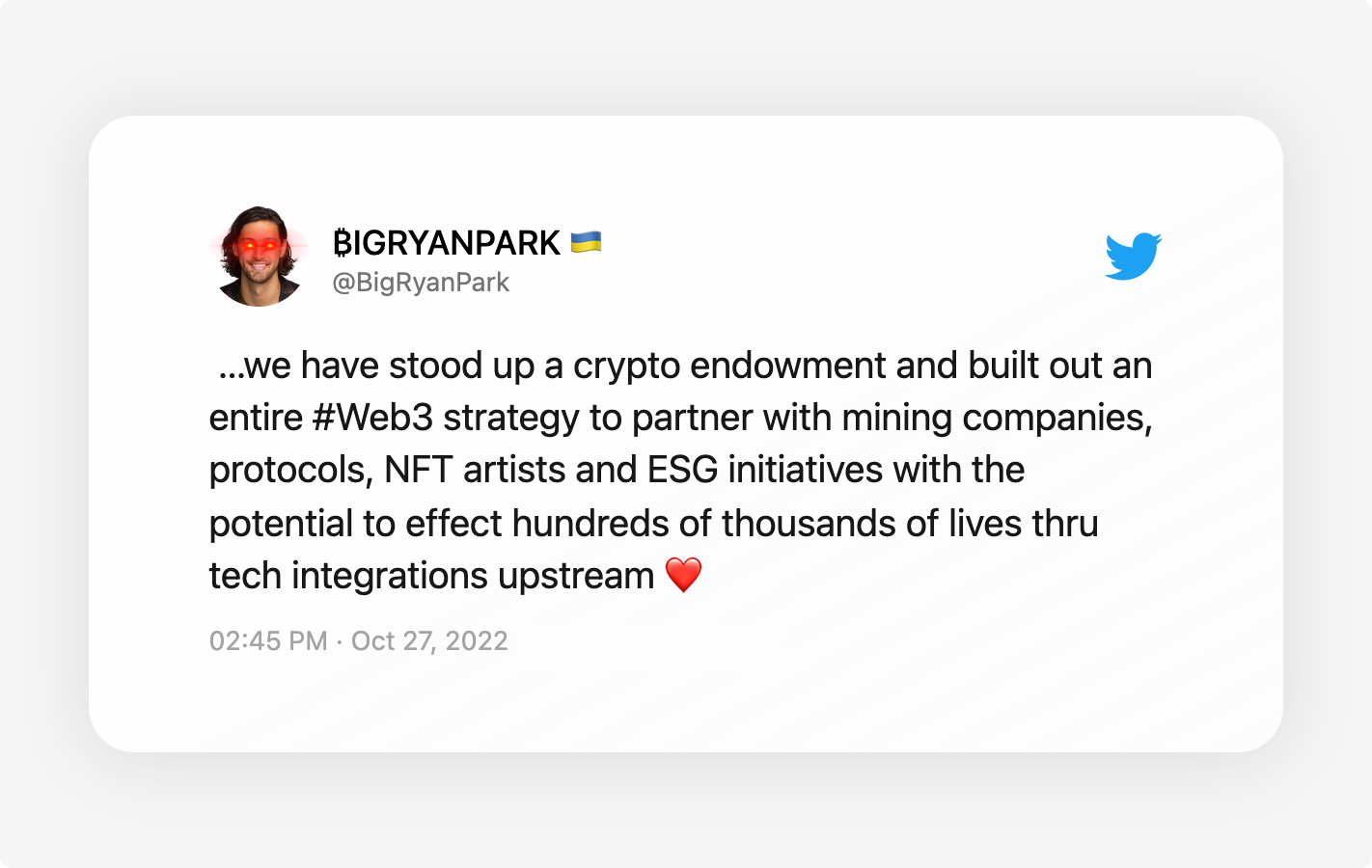 j twitter - Nonprofits Are Sharing How They Use Their Crypto Donations | The Giving Block