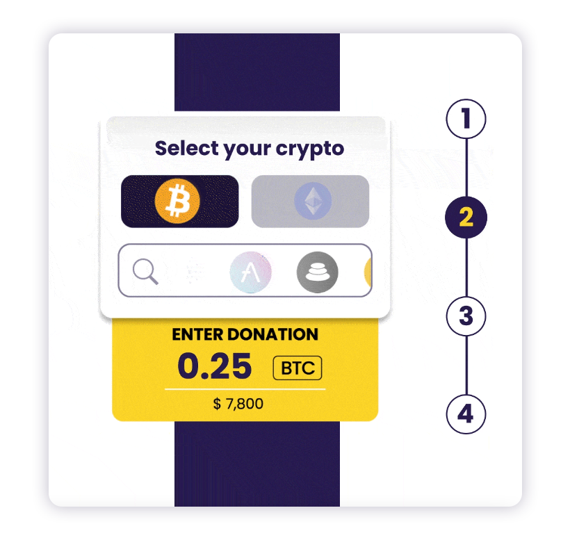 donate crypto to charity