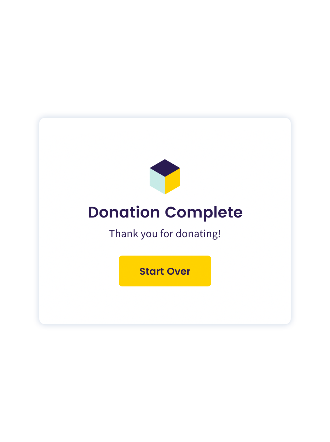 Step 6 - MetaMask Integration - Donation Complete | The Giving Block
