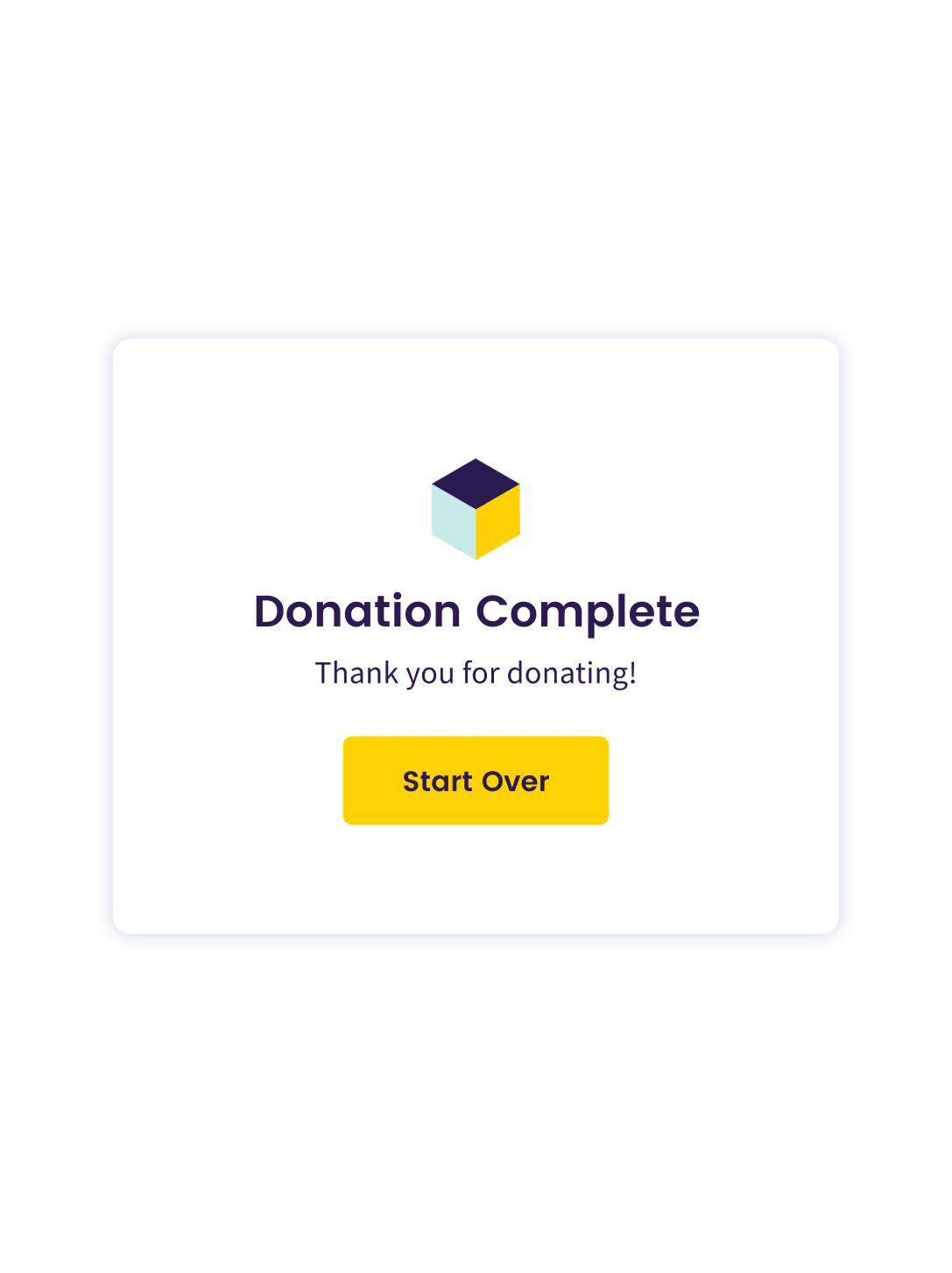 Step 6 - MetaMask Integration - Donation Complete | The Giving Block