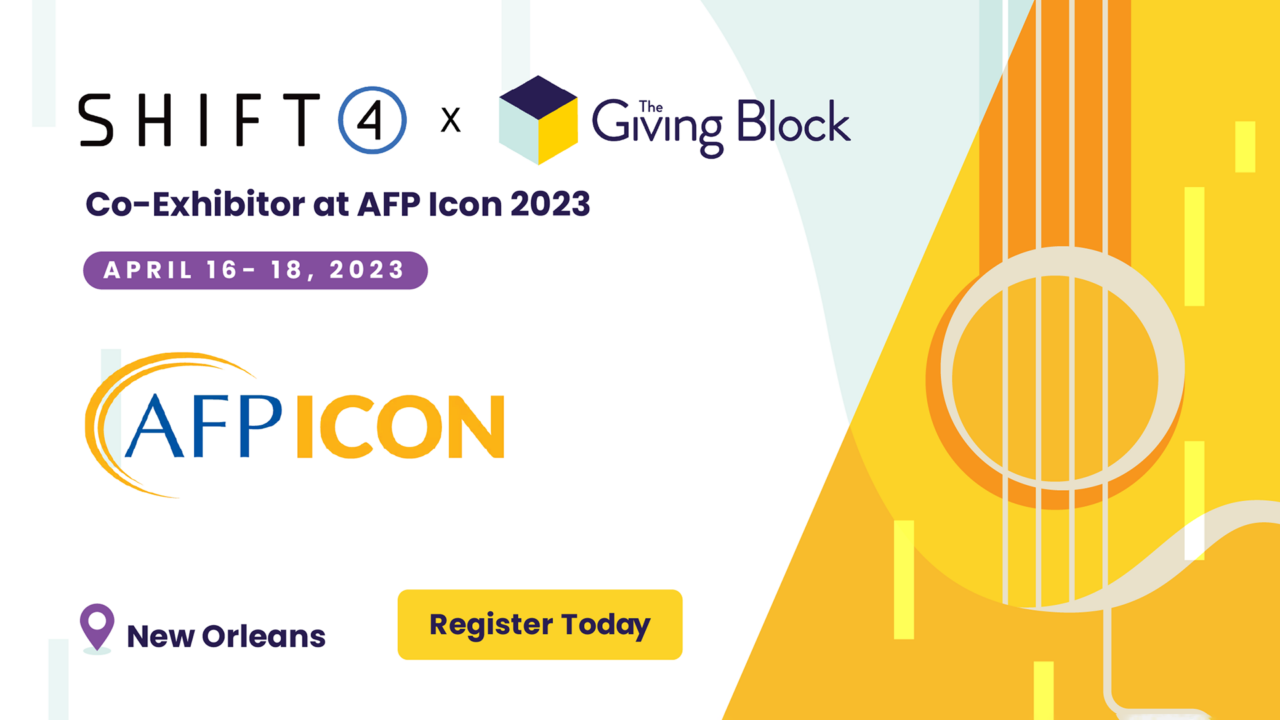 [CONFERENCE] CoExhibitor at AFP Icon 2023 The Giving Block