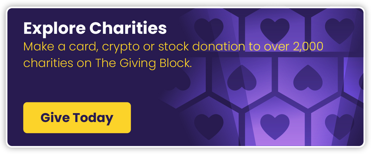 Explore Charities | The Giving Block