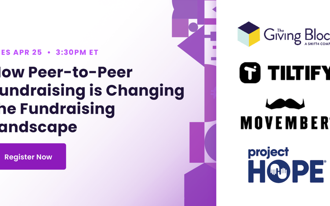 [WEBINAR] How Peer-to-Peer Fundraising is Changing the Fundraising Landscape