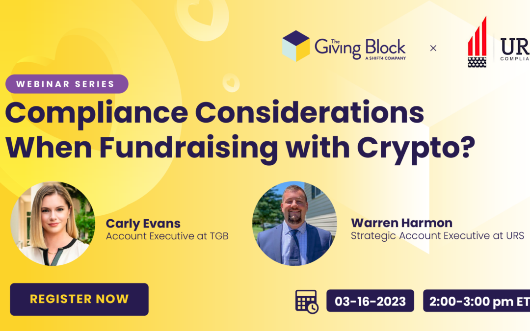 [WEBINAR] URS Compliance: Compliance Considerations When Fundraising With Crypto