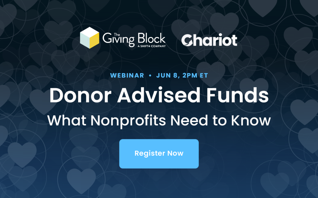[WEBINAR] Donor-Advised Funds: What Nonprofits Need to Know