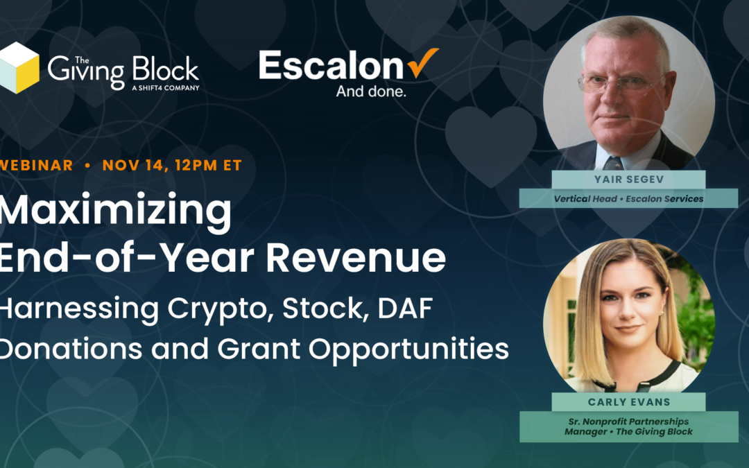 [WEBINAR] Maximizing End-of-Year Revenue: Harnessing Crypto, Stock, DAF Donations and Grant Opportunities