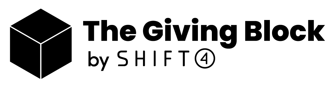 The Giving Block - Logo - Monochromatic Black