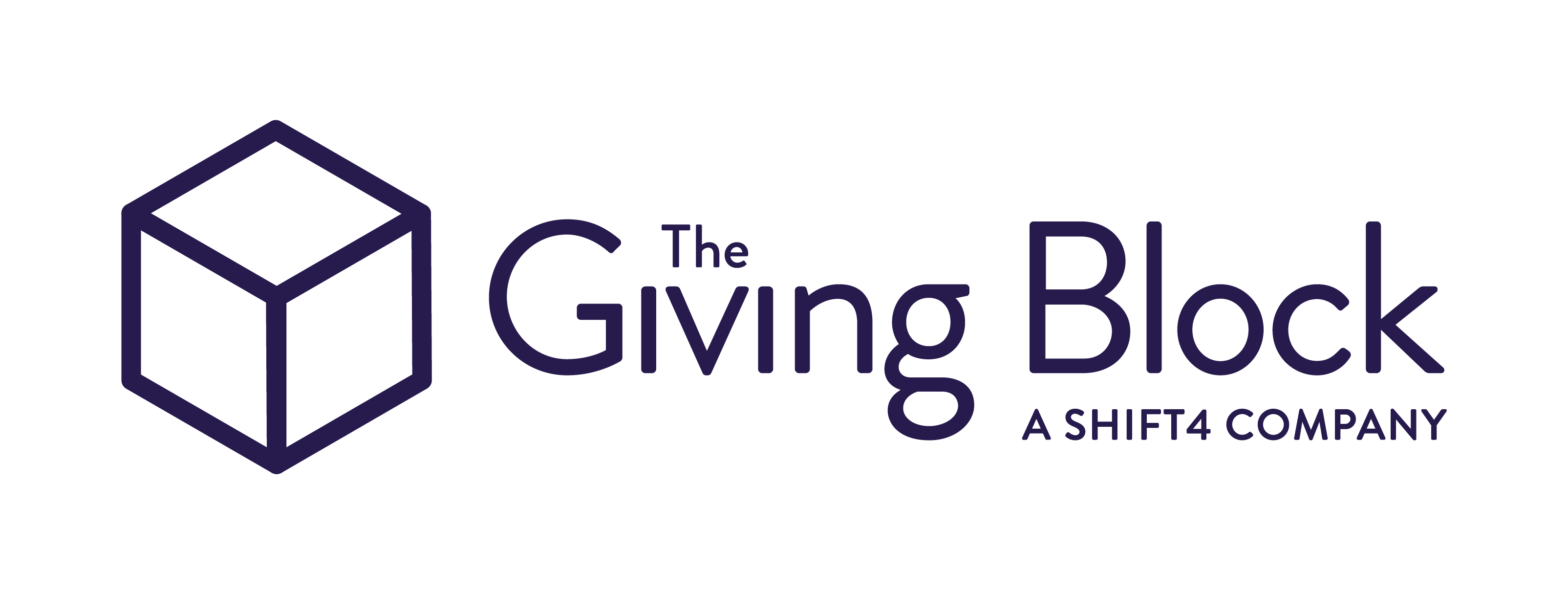 The Giving Block One Color_Logo on Light - Monochrome - Brand
