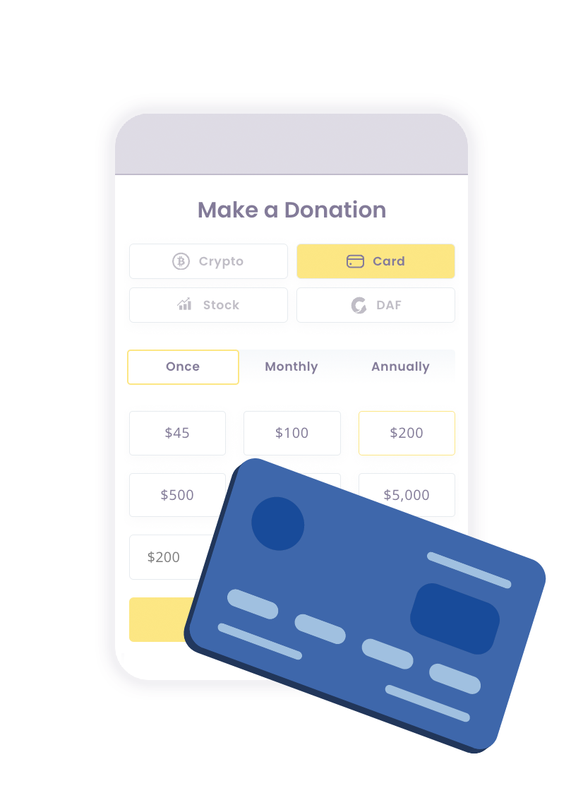 Card Donation Form