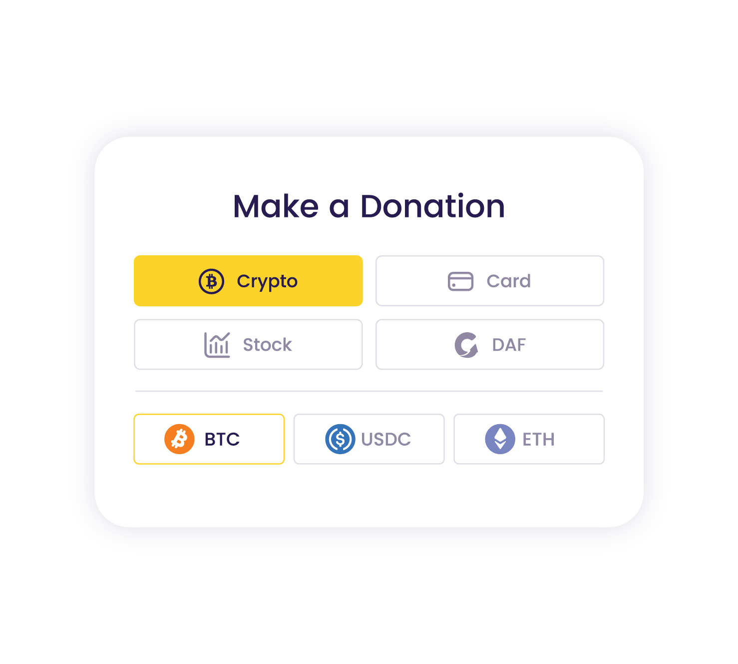 Donation Form - Crypto