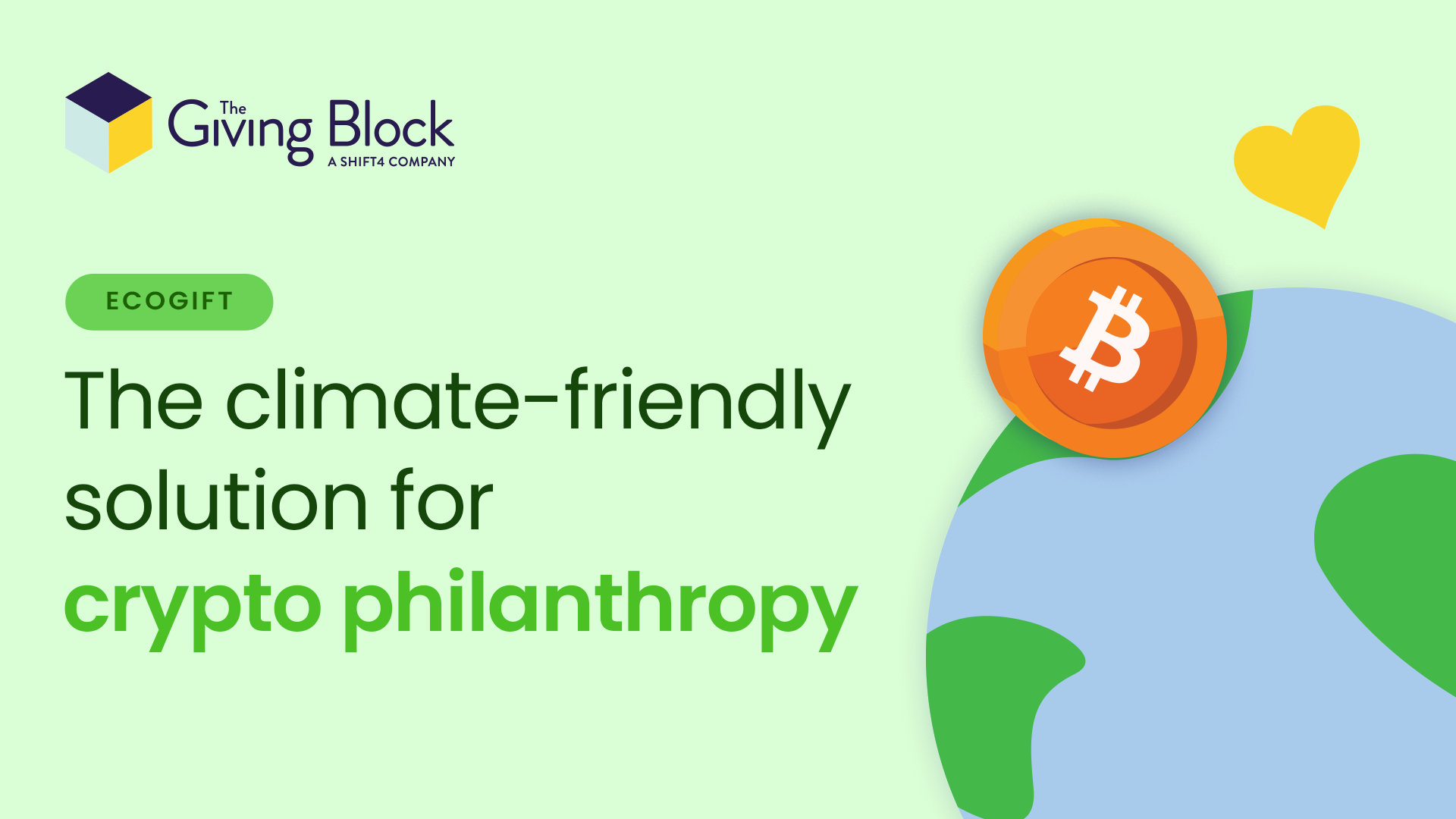 EcoGift | Sustainable Crypto Philanthropy | The Giving Block