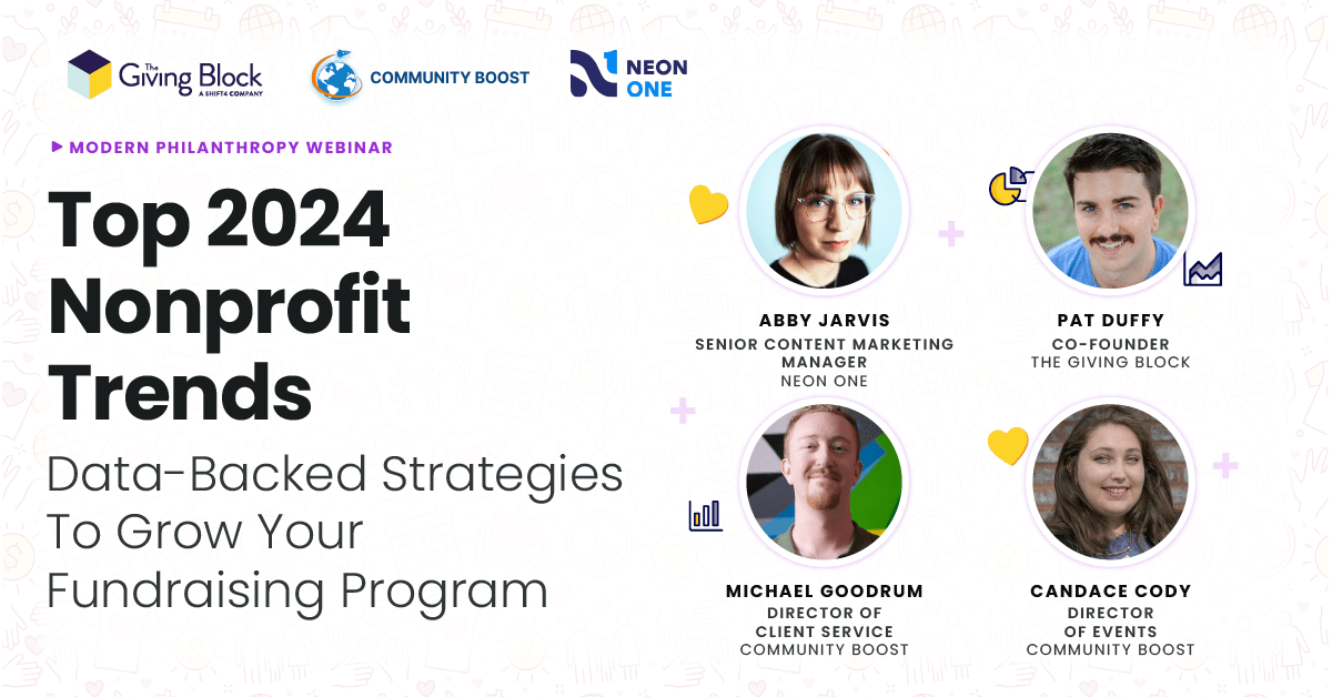 Watch Now: Top 2024 Nonprofit Trends to Grow Your Fundraising Program