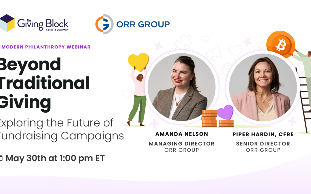 [WEBINAR] Beyond Traditional Giving: Exploring The Future of Fundraising