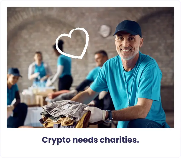 Crypto needs charities - Our Mission