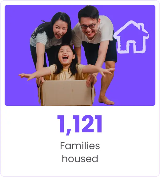 Families housed - Crypto For Good