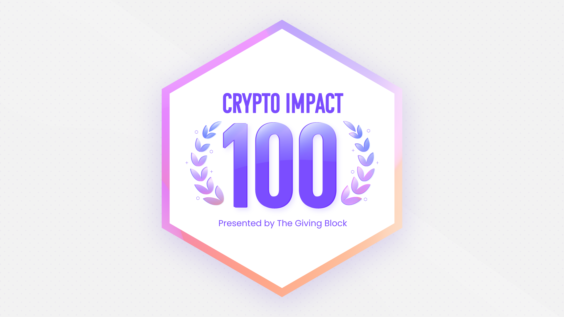 Crypto Impact 100 | The Giving Block