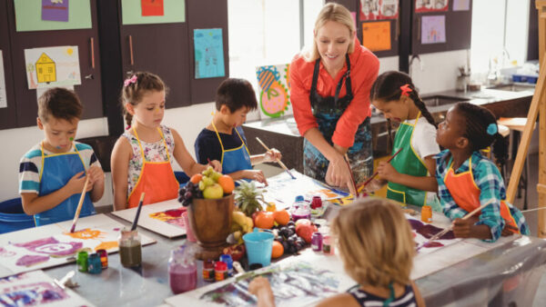 Art Teacher in Classroom