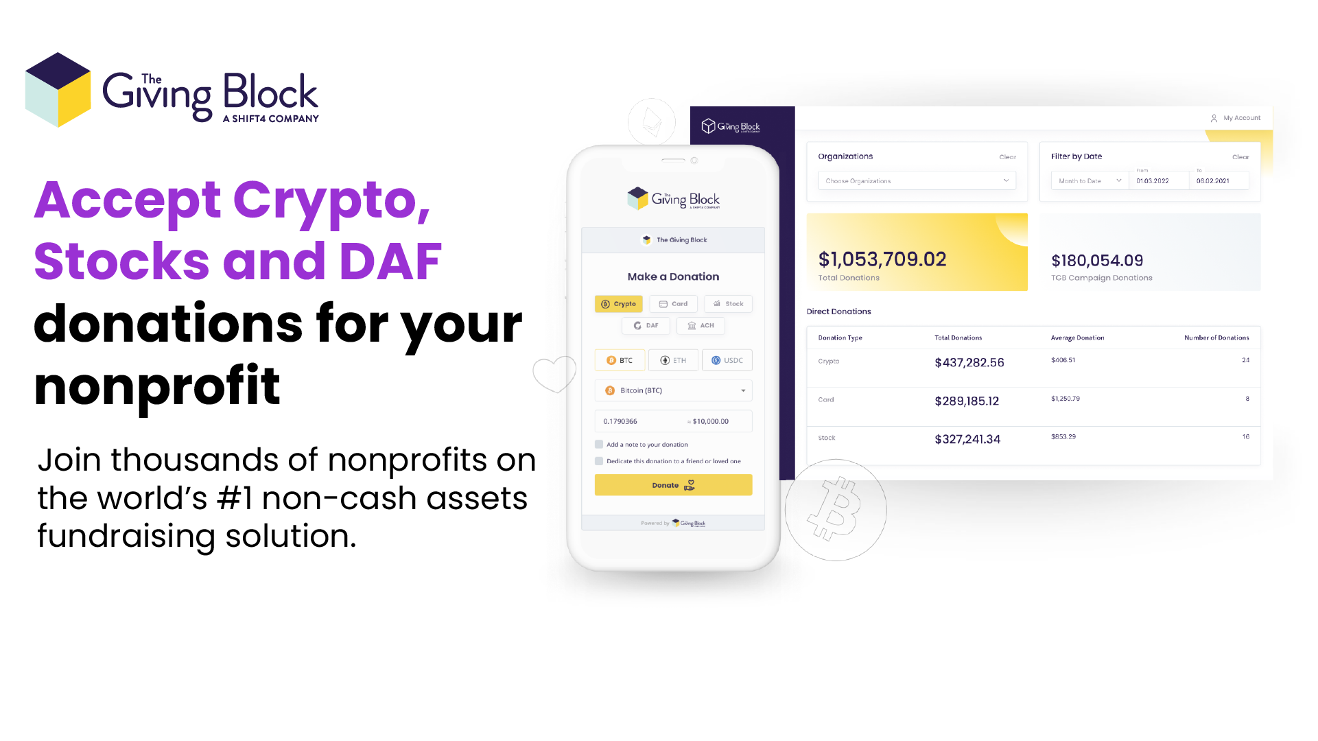 Accept Crypto Donations | Donate Crypto to Nonprofits | The Giving Block