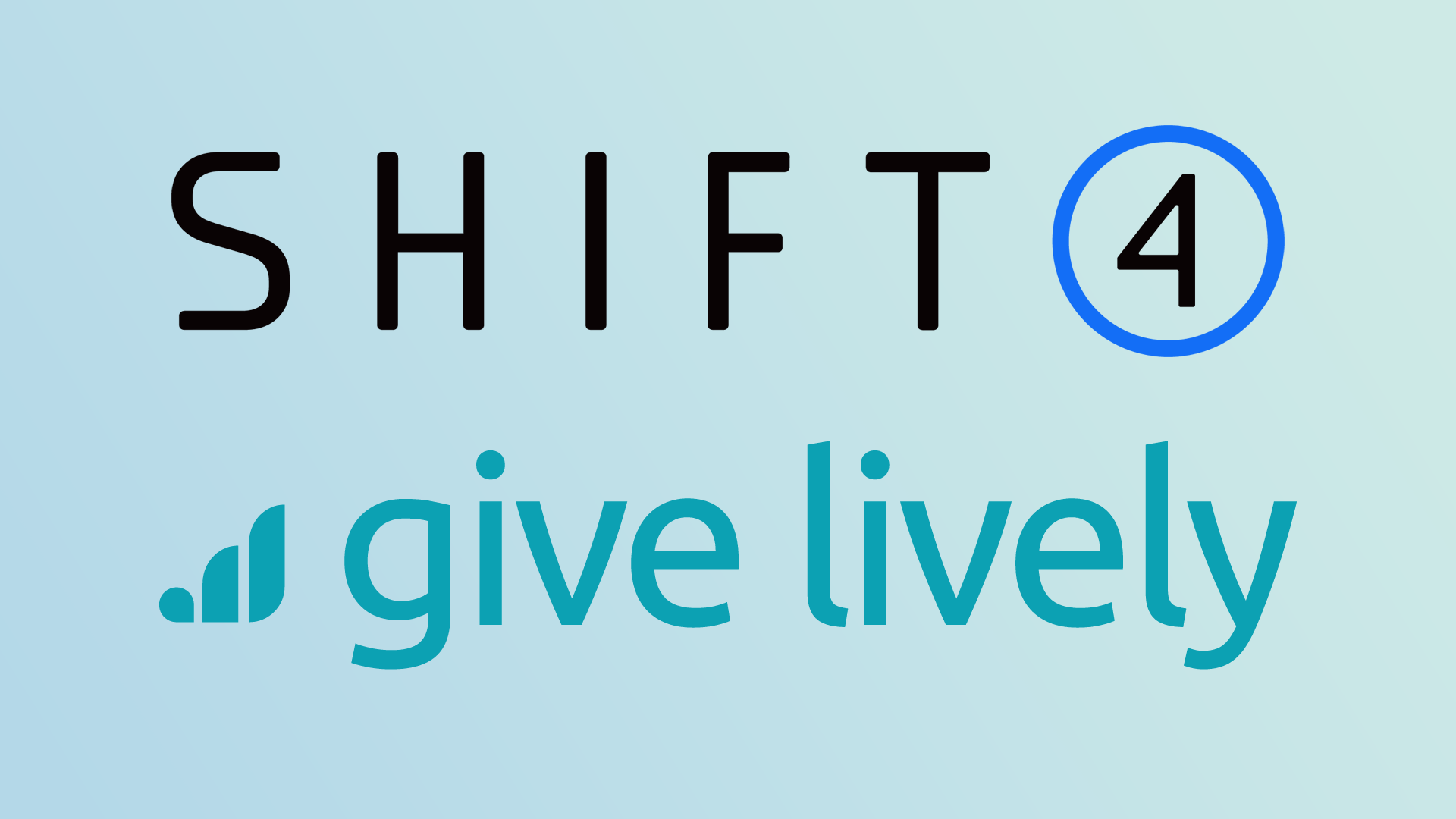 Shift4 and GiveLively Logo Shift4 and GiveLively Logo