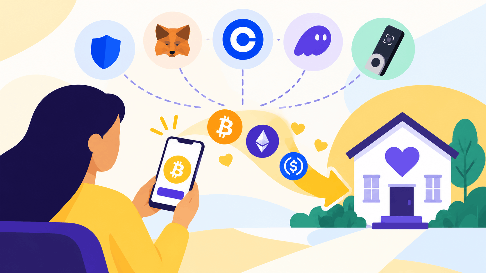 How to Donate Crypto from 5 Popular Wallets Graphic (1)